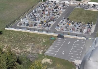 Cimetière vue du haut